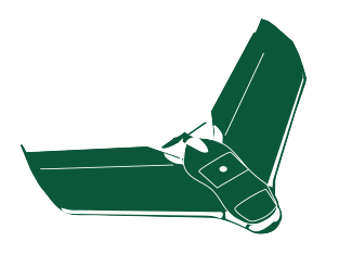 Winged drone logo